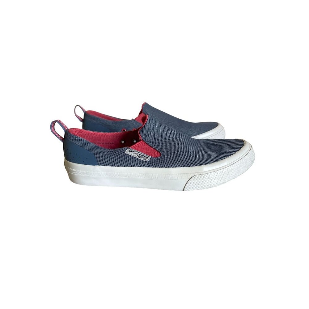 Columbia Slack Tide PFG Slip On Boat Shoes Gray Pink Deck Boat Fishing